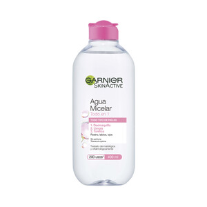 GARNIER Agua micelar todo en uno, para todo tipo de pieles GARNIER Skin acitve 400 ml.