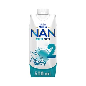 NAN Optipro 2 Leche (2) infantil de continuación premium, sin aceite de palma y a partir de 6 meses 500 ml.