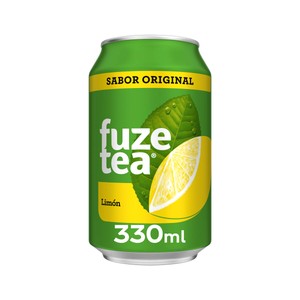 FUZE TEA Bebida té limón original lata 330 ml.