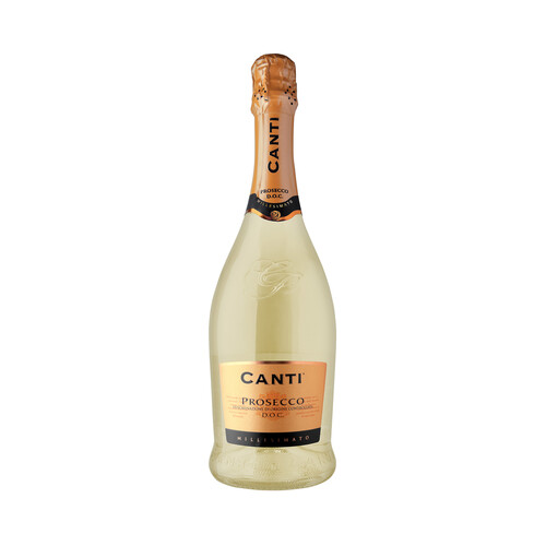 CANTI  Vino espumoso italiano brut, con D.O. controlada DOC Prosecco CANTI botella de 75 cl.