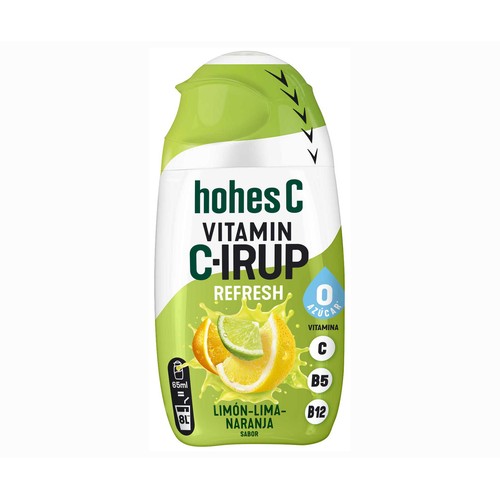 HOHES C Concentrado de sabor a fruta sin azúcar 65 ml.