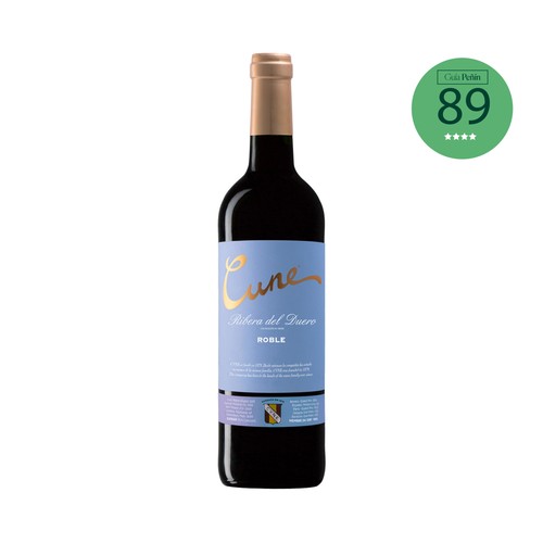 CUNE  Vino tinto roble con D.O. Ribera del Duero botella 75 cl.