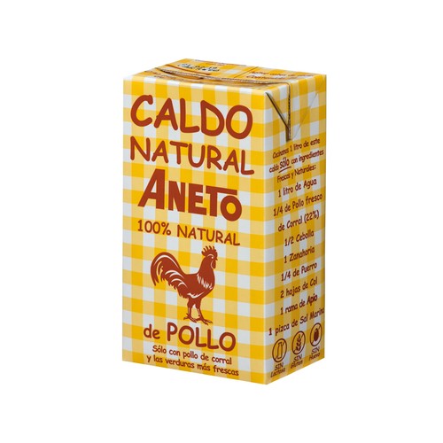 ANETO Caldo natural de pollo 1 l.