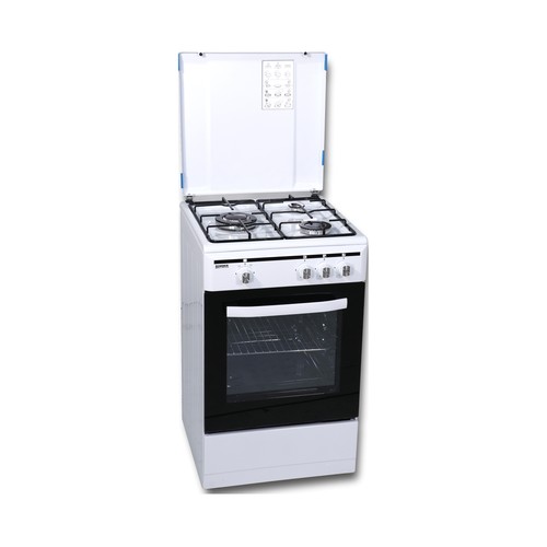 Cocina independiente a gas natural ROMMER VCH 350 FG, 3 fuegos. H: 88cm, A: 50cm, F: 55,5cm.