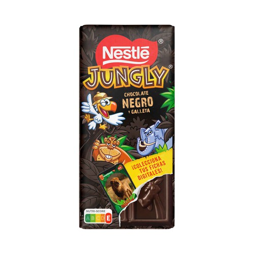 JUNGLY Chocolate negro con galleta Nestle 125 g.