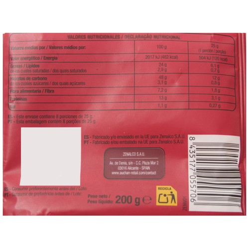 PRODUCTO ALCAMPO Cocktail frutos secos 200 G.
