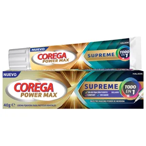 COREGA Todo en 1 Supreme Crema fijadora para prótesis dentales 40 g.