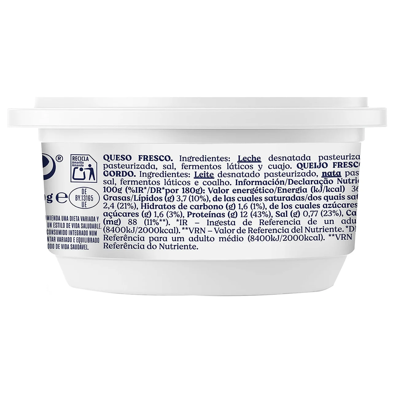Cottage (Queso fresco alto en proteína) 180 g.