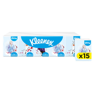 Imagen de KLEENEX Pañuelos de celulosa desechables Frozen II KLEENEX 15 uds.