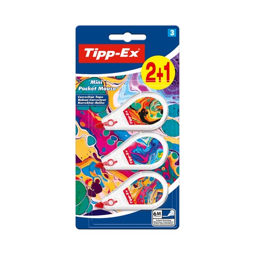 3 cintas de corrección Mini Pocket, TIPP-EX.