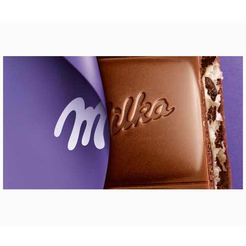 MILKA Chocolate con leche y trozos de galleta Oreo 100 g.