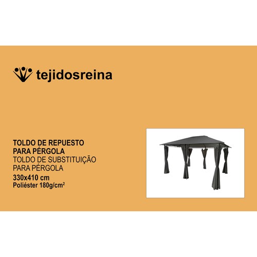 Repuesto toldo poliéster para gazebo 330x410cm, TEJIDOS REINA.