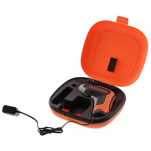 Atornillador eléctrico sin cable, batería litio 3,6V, BLACK + DECKER BCF611CK.