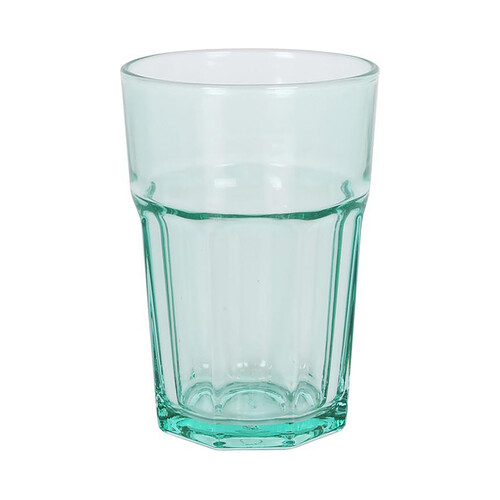 Vaso americano de vidrio color verde pastel, 0,36 litros, SWEET AHOME.
