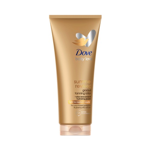 DOVE Loción autobronceadora con extracto de aloe vera y glicerina DOVE Body lobe 200 ml.
