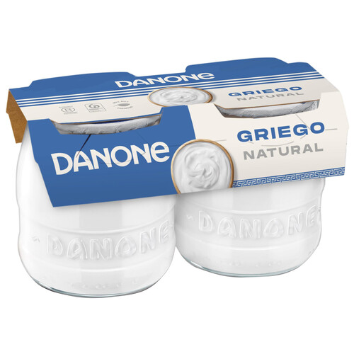 Yogur griego natural DANONE 2 x 130 g.