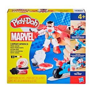 Play-Doh Marvel Set de Juego Moto Cortadora del Capitán América +4