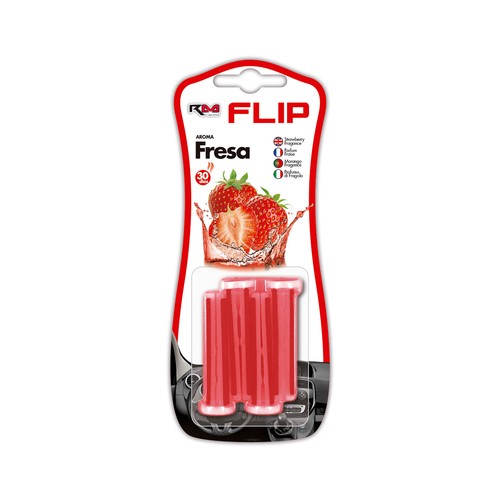 Ambientador de coche para rejilla de ventilación con aroma a fresa, ROLMOVIL.