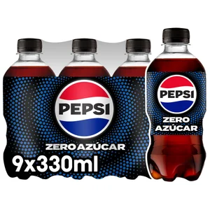 PEPSI Refresco de cola Zero pack 9 uds. x 330 ml.