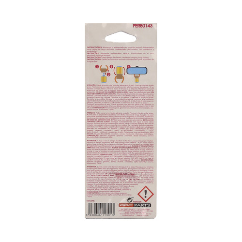Ambientador de coche con perfumador de madera para colgar con olor a piruleta PARADISE SCENTS.