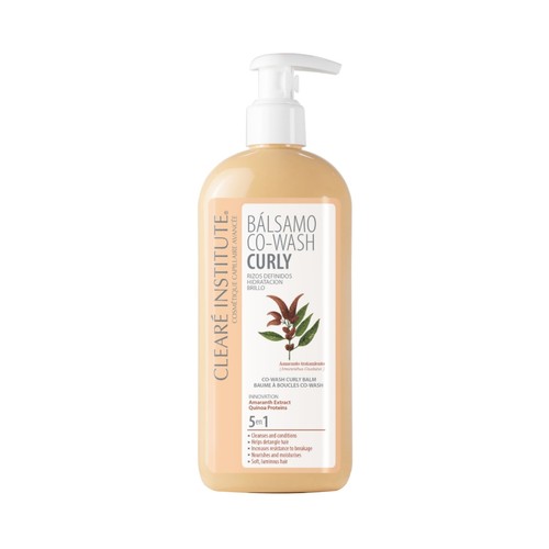 CLEARÉ INSTITUTE Co wash curly Bálsamo limpiador del cabello sin necesidad de champú 330 ml.