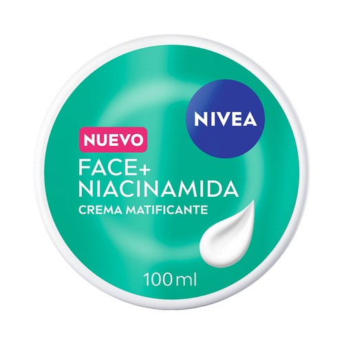 NIVEA Face+ Crema facial hidratante y matificante, para pieles mixtas y grasas 100 ml.