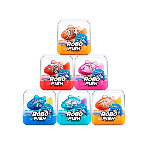 Figura de pez Robofish 7x7x7cm, modelos surtidos, Alcampo