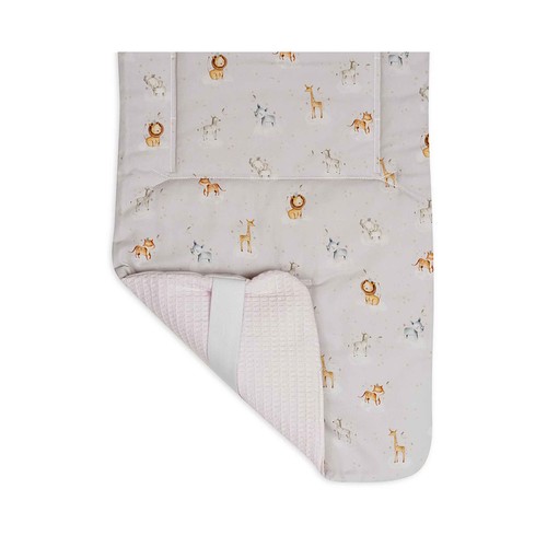 Colchoneta reversible nido abeja + Animales para silla de paseo, DON ALGODÓN.