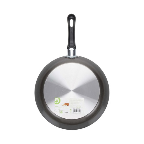 Sartén de aluminio de 24cm apta para vitrocerámicas, ESSENTIAL.