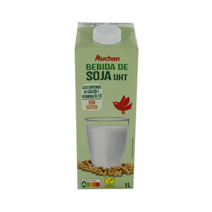 PRODUCTO ALCAMPO Bebida de soja sin gluten y enriquecida con calcio y vitaminas A y D PRODUCTO ALCAMPO 1 l.