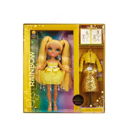 RAINBOW HIGH Fantastic Fashion Doll- Yellow +4 años