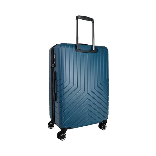 Maleta grande tipo trolley 8 ruedas light 77cm azul. AIRPORT