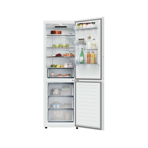 Frigorífico combi 185cm CANDY CNCQ2T618CW, No Frost, clasificación energética: C, H: 185cm, A: 59,5cm, F: 66,7cm, capacidad total: 355L.