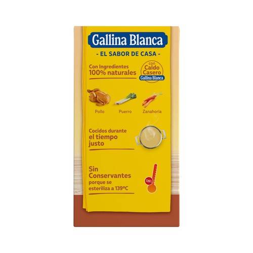 GALLINA BLANCA Crema de pollo y verduras 500 ml.