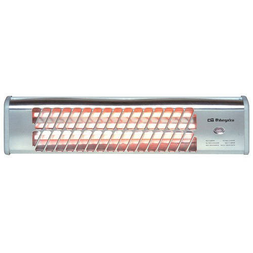 Radiador infrarrojos de pared ORBEGOZO BB5000, potencia max: 1200W, 2 niveles de calor, orientable.