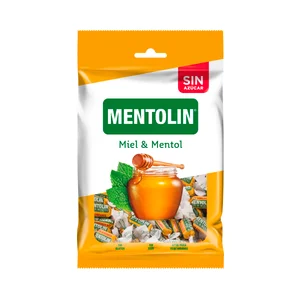 MENTOLIN Caramelos de miel y mentol 115 g.