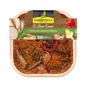 CARETILLA El Buen Comer Arroz con verduras al horno 300 g.