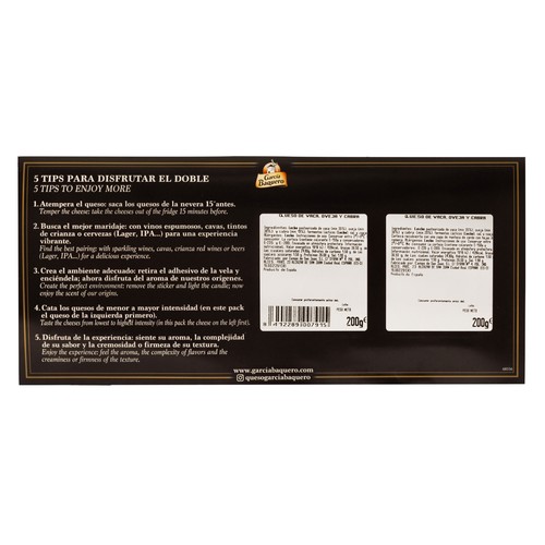 GARCÍA BAQUERO Estuche Cheese Experience Reserva 12 400 g.