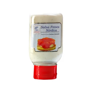 AHUMADOS DOMINGUEZ Salsa fresca Nórdica especial para salmón AHUMADOS DOMÍNGUEZ 178 g.