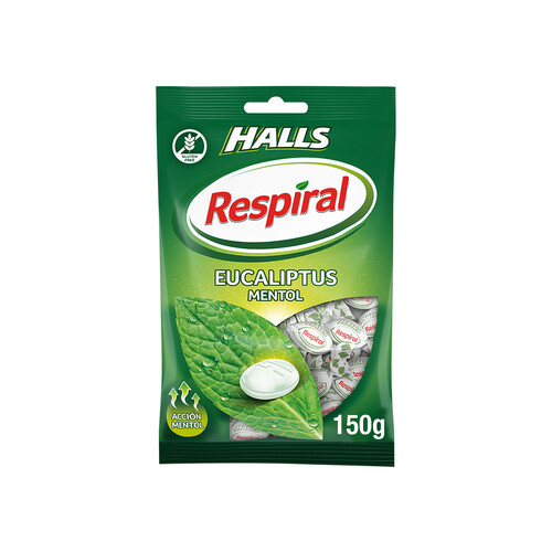 RESPIRAL Caramelos bolsa eucaliptus mentol RESPIRAL 150 g.
