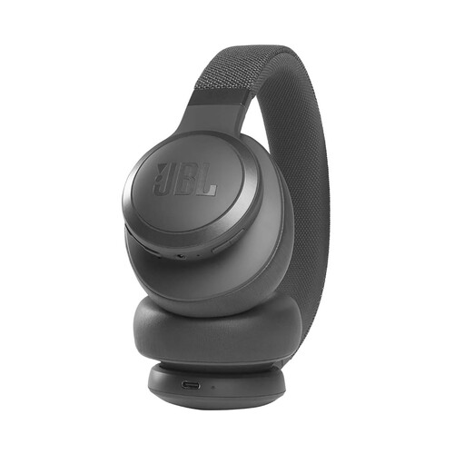 Auriculares bluetooth tipo diadema JBL Live 660NC con micrófono, color negro.