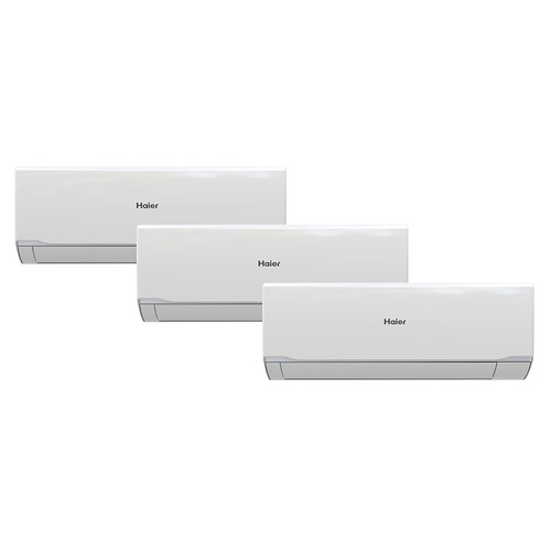 Aire acondicionado (split 3x1) con bomba de calor HAIER Tide Premium 25+25+35/55, 2.150 / 2.150 / 2.752 Frig/h, WiFi, Inverter, A++/A+++, gas R32. (Hasta 70m².)