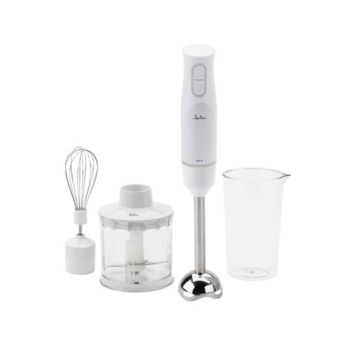 Batidora de mano JATA JEBT1127, 600W, 2 velocidades + Turbo, incluye 2 accesorios.