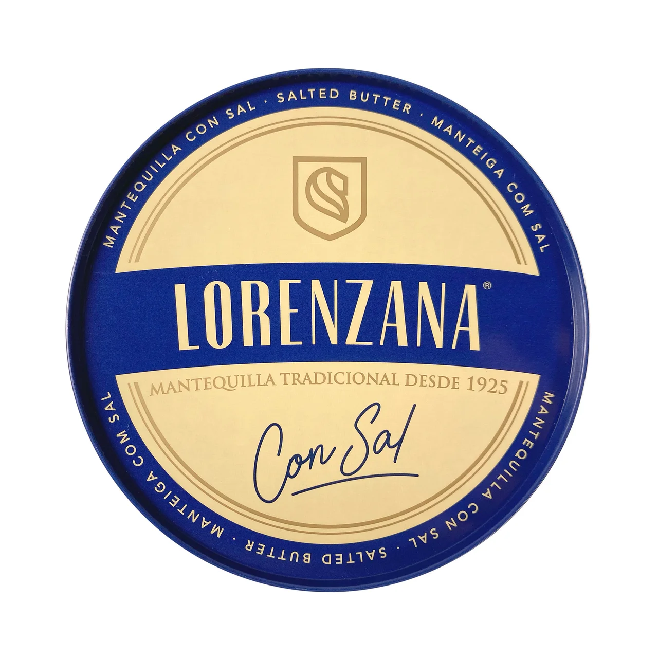 LORENZANA Lata de mantequilla tradicional con sal LORENZANA 500 g.