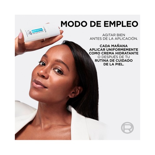L´ORÉAL PARIS Bright reveal Fluido hidratante y anti-manchas, con FPS 50+ 50 ml.
