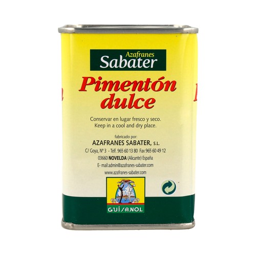 SABATER Pimentón dulce lata de 160 g.