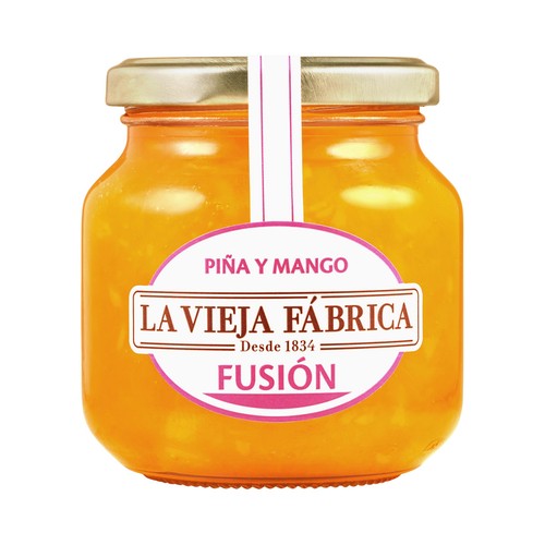 LA VIEJA FÁBRICA FUSIÓN Mermelada piña y mango 280 g.
