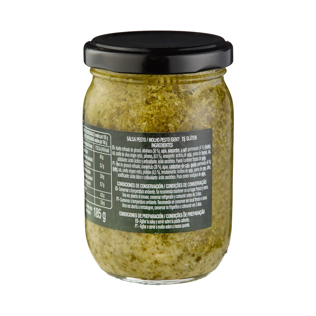 PRODUCTO ALCAMPO Salsa de pesto verde 185 g.