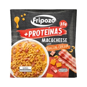 Imagen de FRIPOZO Macarrones con queso sabor tocino alto en proteinas, congelado  300 g.