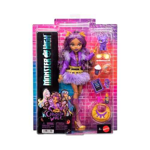 Clawdeen wolf muñeca con accesorios. MONSTER HIGH